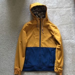 Dravus (Yellow & Navy Blue) Fleece Lined Coat